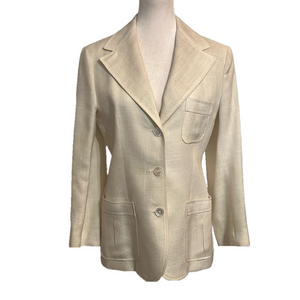 Vintage Ah! Austin Hill Women's button up size 10 Off White Blazer